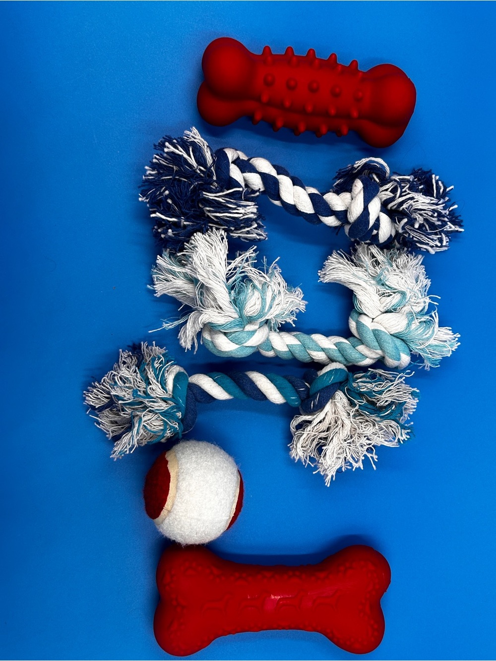 Red Dog Chew Toys & Rope Set - Picture 2 of 2